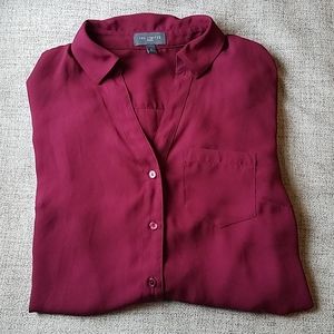 The Limited Ashton Blouse S Red